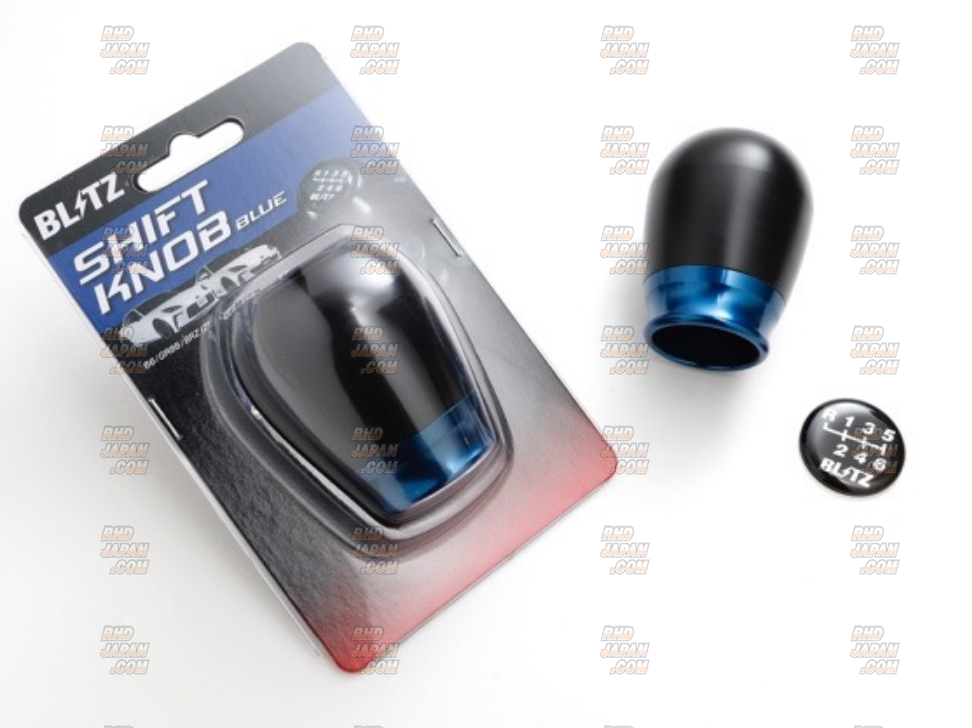 Blitz Shift Knob Black Knob X Red Alumite Collar - BRZ ZC6 ZD8 86